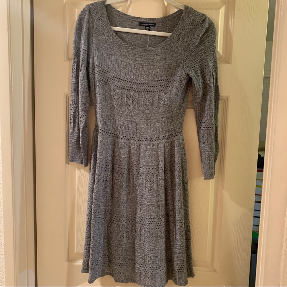 American Eagle Outfitters - Grey Long Sleeve Dress